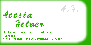 attila helmer business card